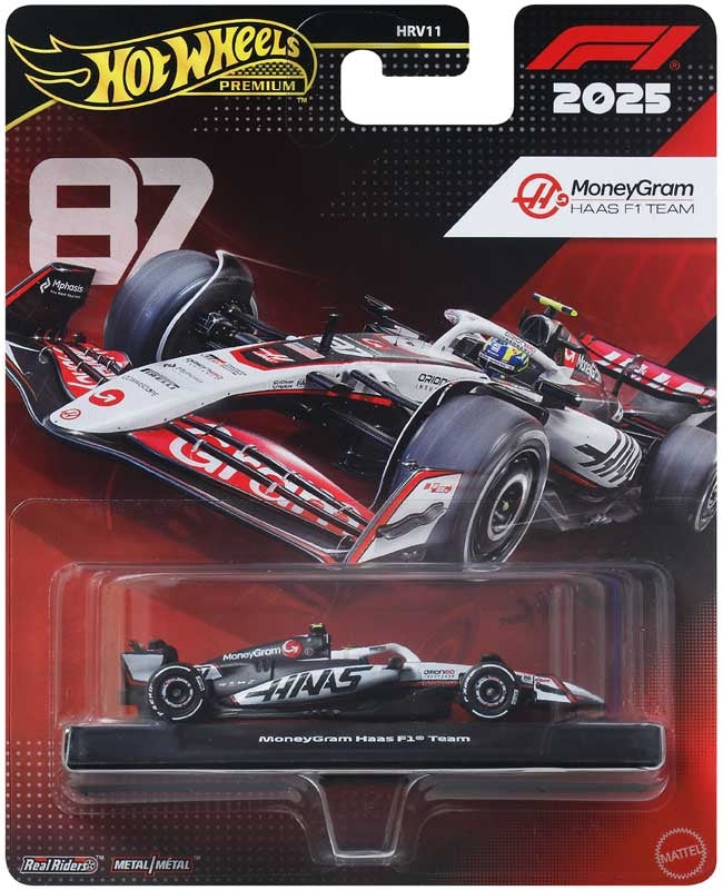 Hot Wheels Premium Formula 1: Moneygram Haas f1 Team Oliver