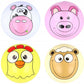 Inflatable Beach Ball Farm Faces 30 Cm Assorted