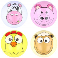 Inflatable Beach Ball Farm Faces 30 Cm Assorted