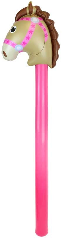 Inflatable Horse Stick 118cm Assorted