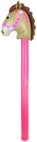 Inflatable Horse Stick 118cm Assorted