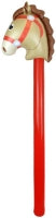 Inflatable Horse Stick 118cm Assorted