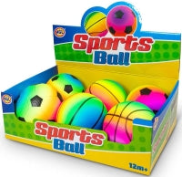 Inflated Rainbow Ball Assorted