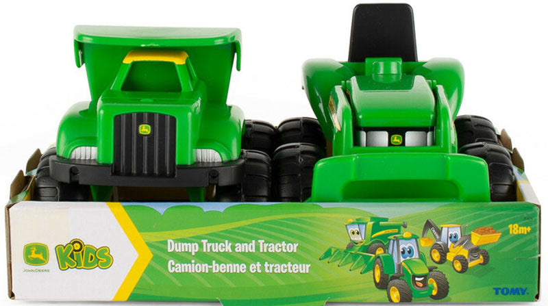 John Deere Mini Sandbox Tractor And Dump Truck Set