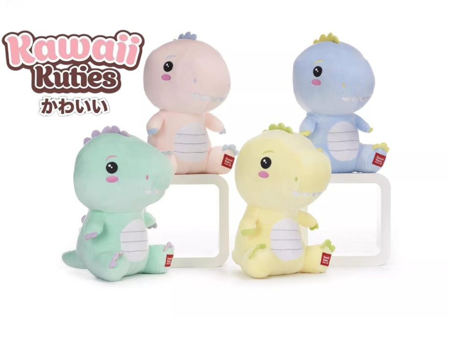 Discover the Official Kawaii Kuties Bear Dinosaur - Super Soft Plush Toy!