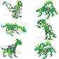Knex Dynamic Dino 225 Pc - 6 Model Motorised Set With Ba