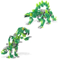 Knex Dynamic Dino 225 Pc - 6 Model Motorised Set With Ba