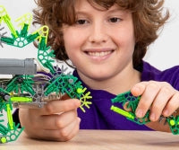 Knex Dynamic Dino 225 Pc - 6 Model Motorised Set With Ba