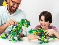 Knex Dynamic Dino 225 Pc - 6 Model Motorised Set With Ba