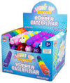 Light Up Suction Push Popper Caterpillar Assorted