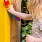 Light Up Suction Push Popper Rainbow Caterpillar