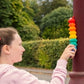 Light Up Suction Push Popper Rainbow Caterpillar
