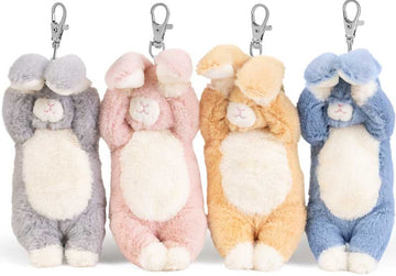 Little Living Nature Clips Bunny Keyrings Assorted