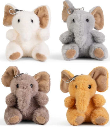 Little Living Nature Clips Elephant Keyrings Assorted