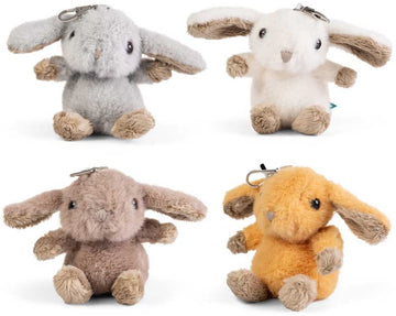 Little Living Nature Clips Rabbit Keyrings Assorted