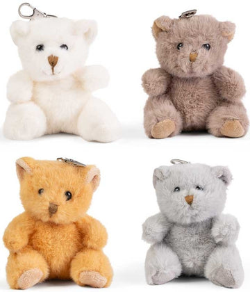 Little Living Nature Clips Teddy Keyrings Assorted