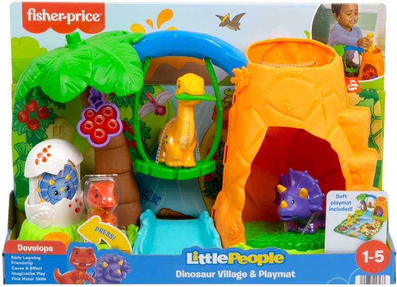 Little People Dinosaur Village & Playmat