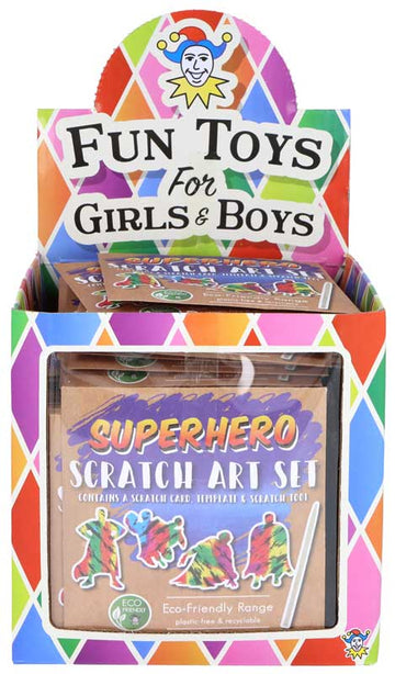 Magic Colour Scratch Eco Set Mini Super Hero 8.5 x 8.5 Cm