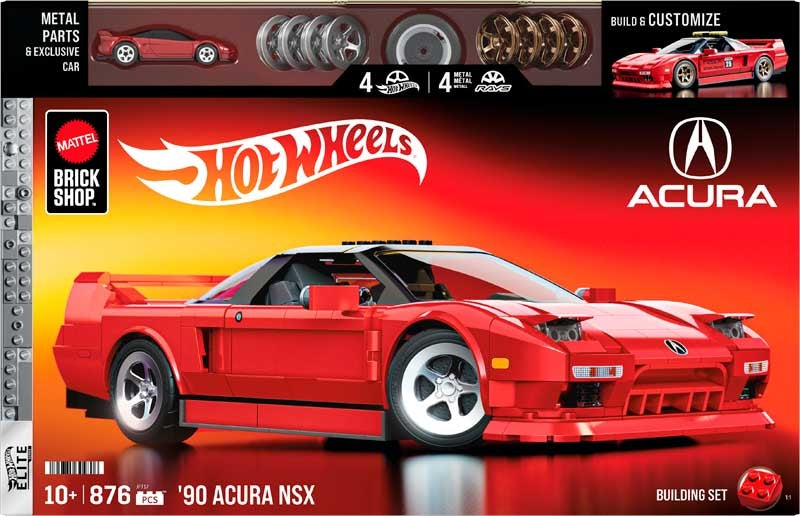 Mattel Brick Shop Hot Wheels 90 Acura Nsx
