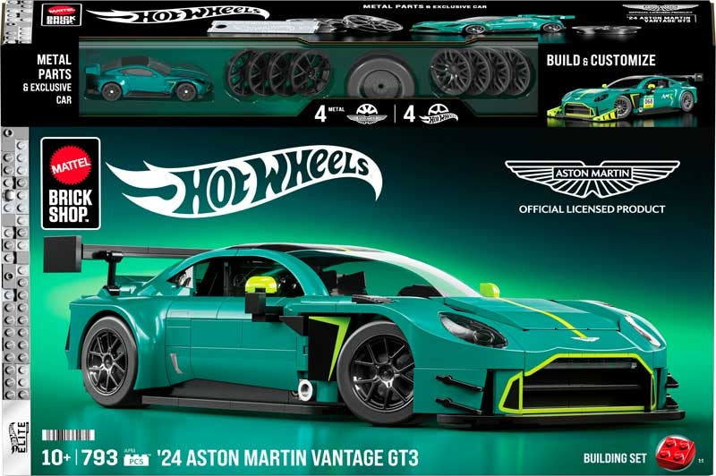 Mattel Brick Shop Hot Wheels Elite: Aston Martin Vantage Gts