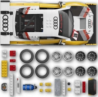 Mattel Brick Shop Hot Wheels Elite: Audi r8 Lms