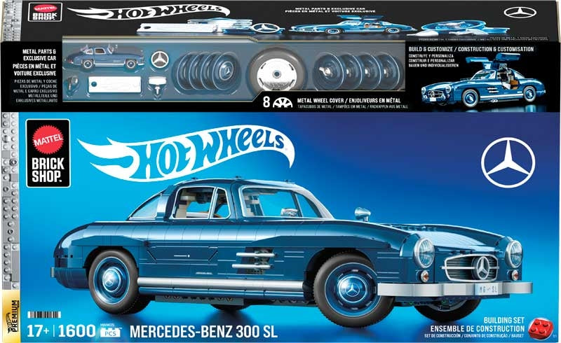 Mattel Brick Shop Hot Wheels Mercedes-benz 300 Sl