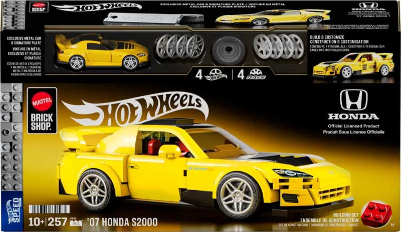 Mattel Brick Shop Hot Wheels Speed: Honda s2000