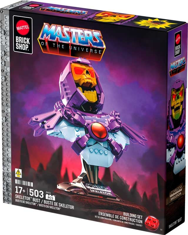 Mattel Brick Shop Masters Of The Universe Skeletor Bust