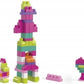 Mega Bloks Building Bag 60pc Pink