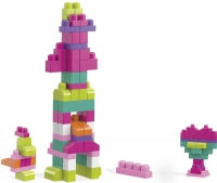 Mega Bloks Building Bag 60pc Pink