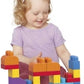 Mega Bloks Building Bag 60pc Pink