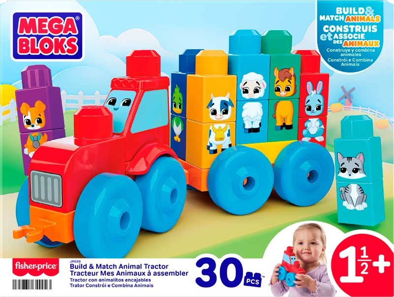 Mega Bloks Build & Match Animal Tractor