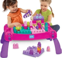 Mega Bloks Build N Learn Table Pink