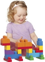 Mega Bloks Building Bag 60pc Pink And Blue Assorted