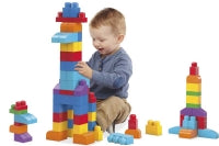 Mega Bloks Building Bag 60pc Pink And Blue Assorted