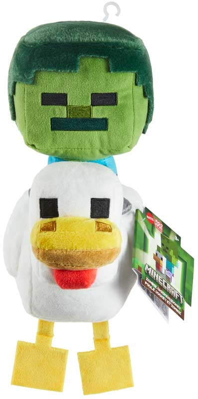 Minecraft 8 Inch Deluxe Plush Chicken Jockey