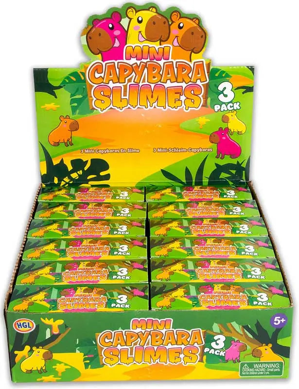 Mini Capybara Slimes 3pk