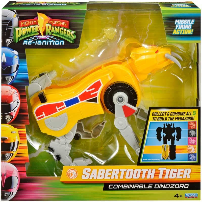 Mmpr Sabertoothed Tiger Combinable Dinozord