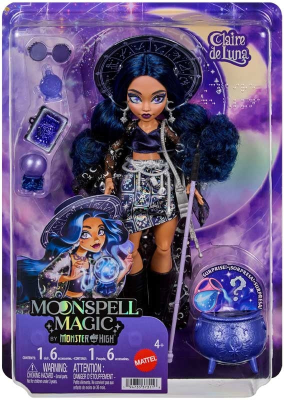 Monster High Moonspell Magic Core Doll: Claire De Luna