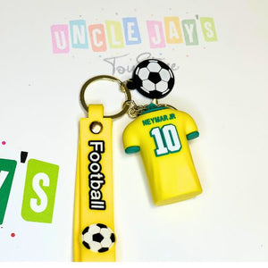 Football T shirt keychains and Bracelet