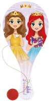 Paddle Bat/ball Princess Wooden 22cm Assorted