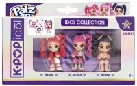 Palz 3D - 6cm K - Pop Idols - 3 - Pack Assorted