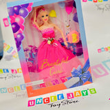 "Fashion Doll Set - Beautiful Girl in 3 Colors for Endless Fun!