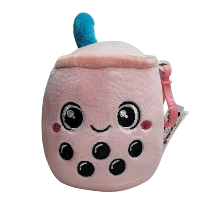 12cm Bubble Tea Plush Keychains - Yellow, Pink, Green, Purple, Blue, Brown Fun