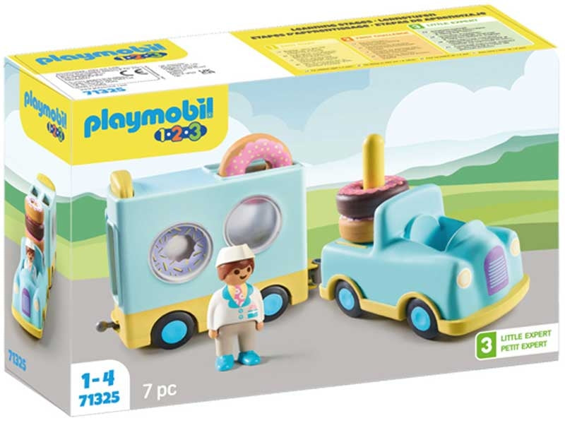 Playmobil 1.2.3 Doughnut Truck With Stacking And Sorting Fea