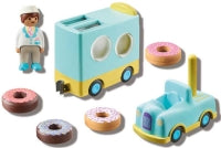 Playmobil 1.2.3 Doughnut Truck With Stacking And Sorting Fea