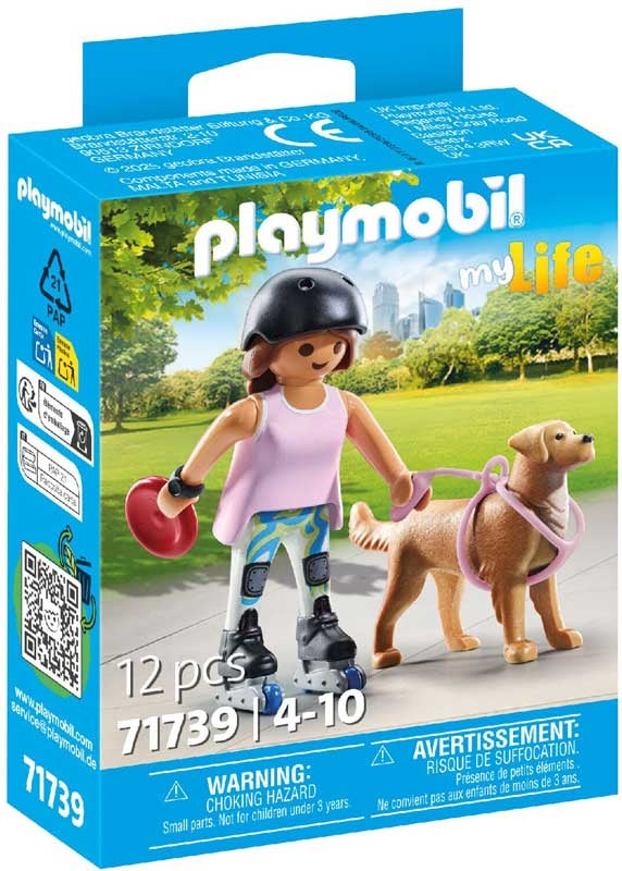 Playmobil 71739 My Life Skater With Retriver Collectible Set