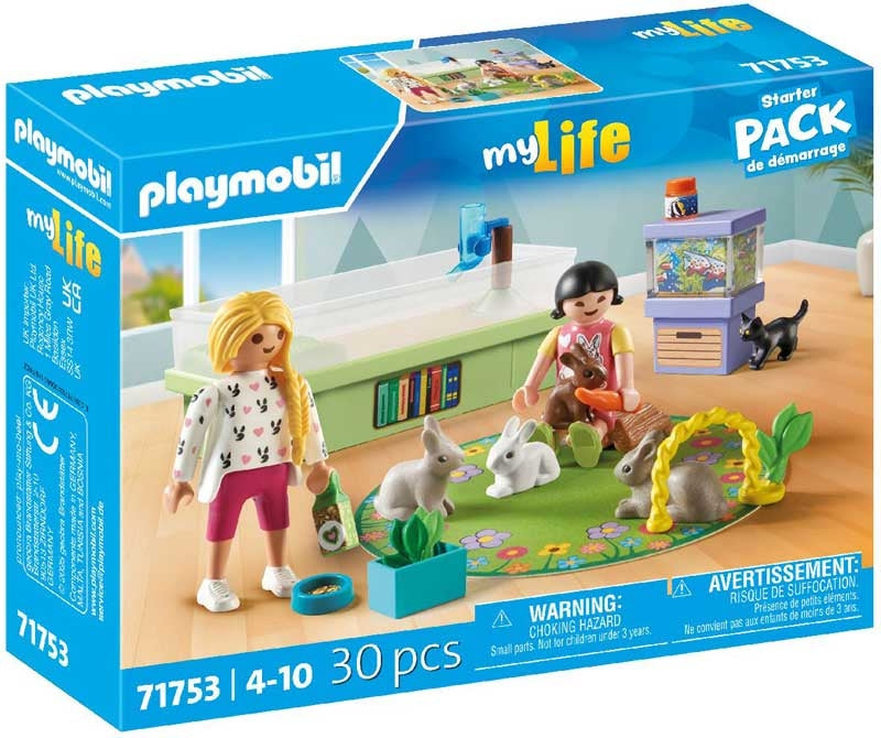 Playmobil 71753 My Life Family With Rabbits Starter Pack