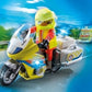 Playmobil City Life Emergency Motorcycle With Flashing Light