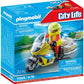 Playmobil City Life Emergency Motorcycle With Flashing Light